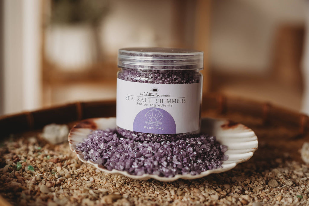 The Saltwater Collective - Pearl Bay - Light Purple Sea Salt Shimmers Small