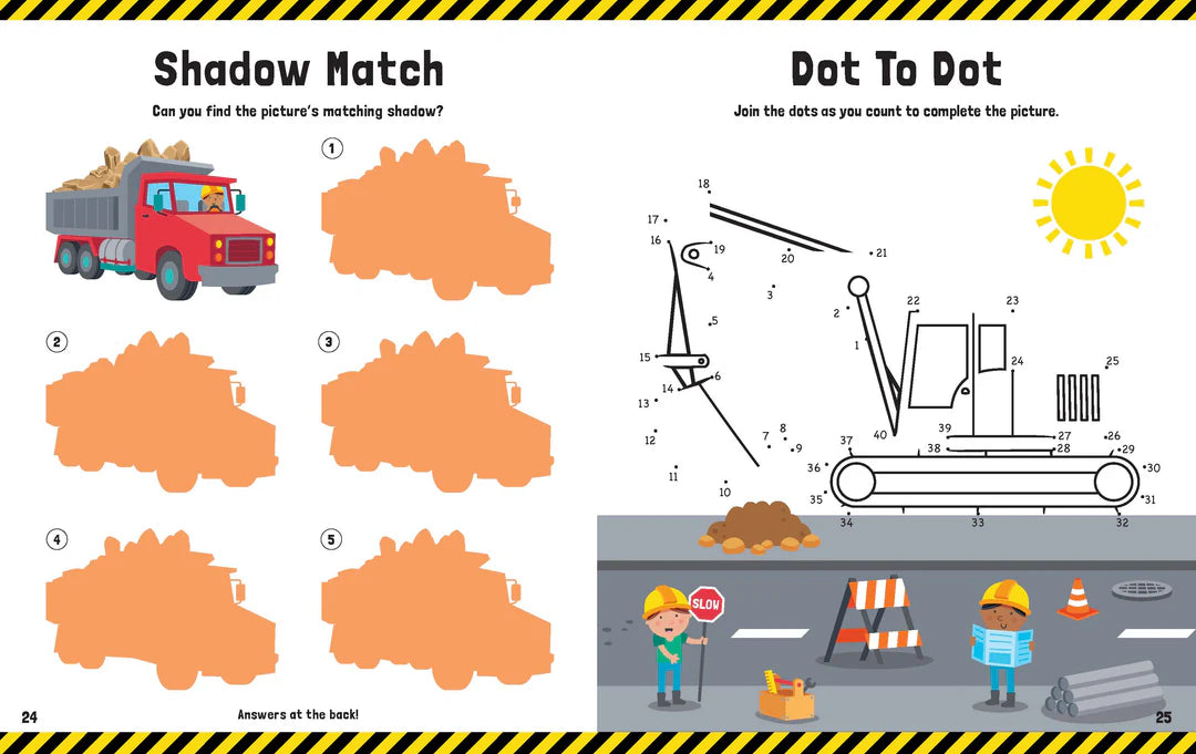 Book | Trucks & Diggers - Puffy Sticker Book