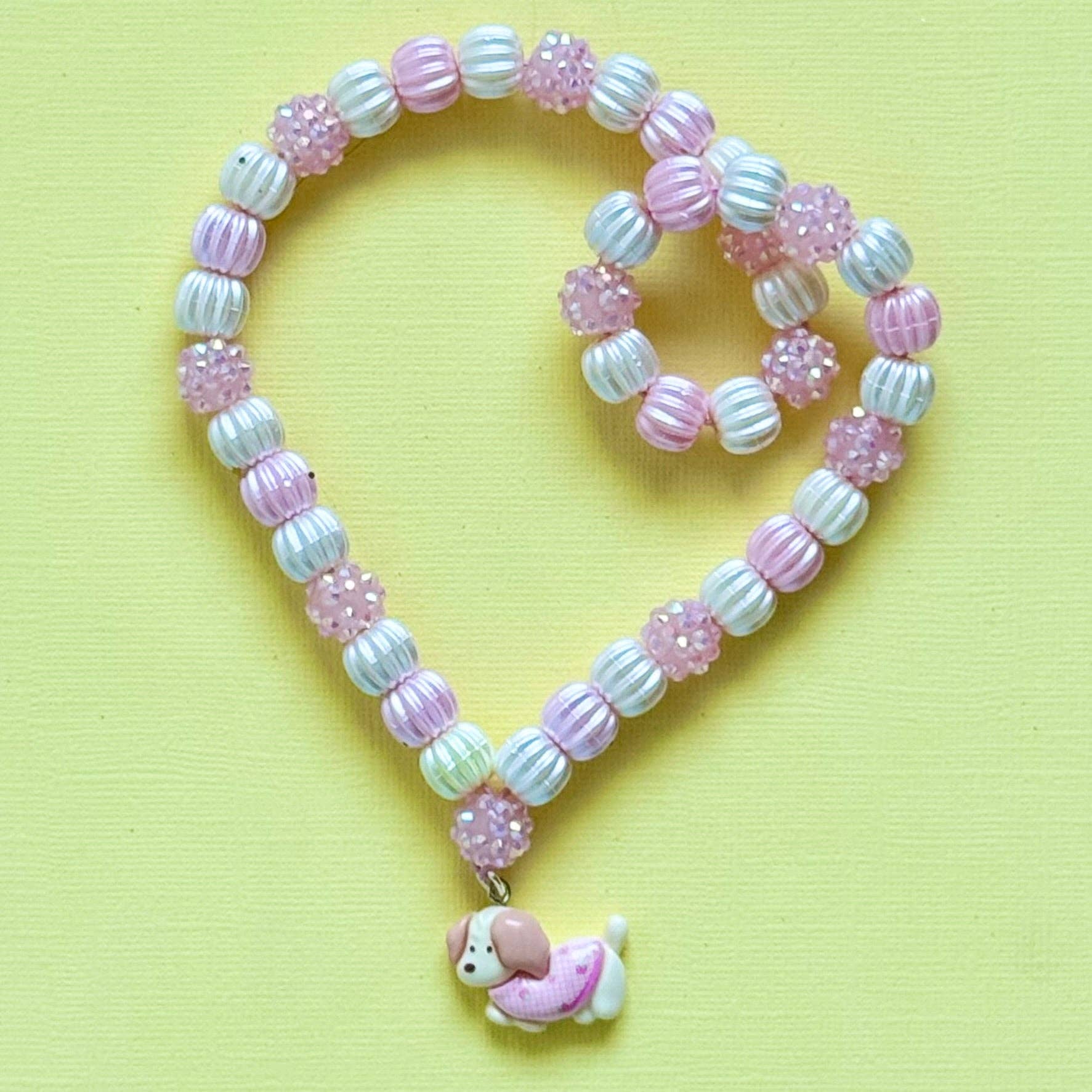 Sweet as Sugar Jewellery Beaded Necklace Puppy