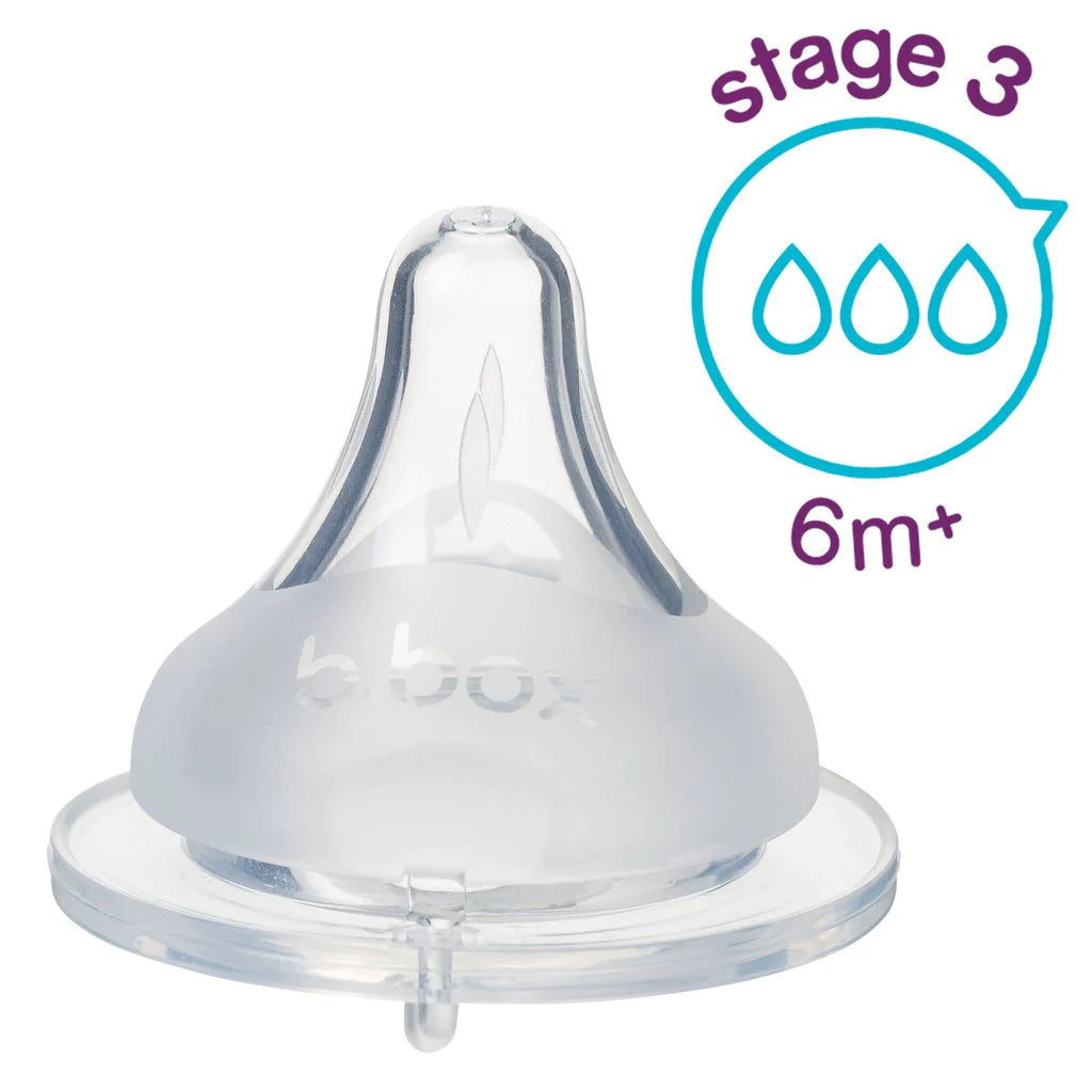 b.box - Baby Bottle Anti Colic Teats Stage 3 (6m+)