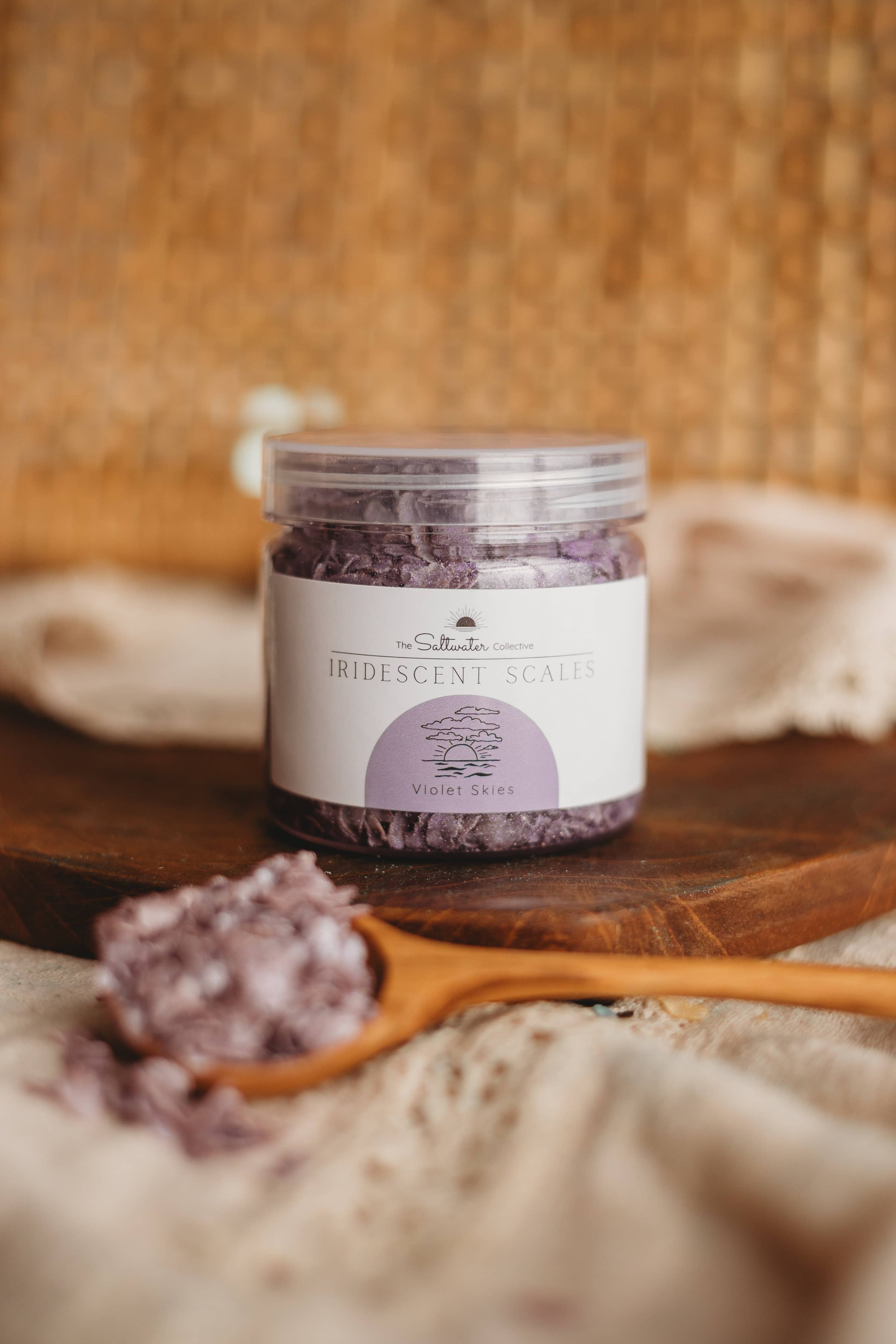 The Saltwater Collective - Violet Skies - Purple Iridescent Scales Small