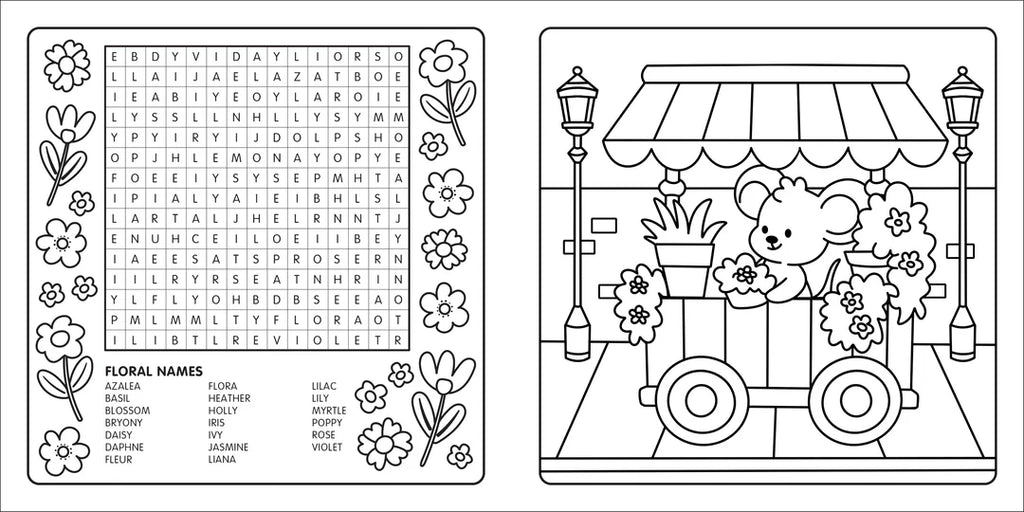 Book | Happy Days - Clever Cuties Cosy Colouring & Word Search Book
