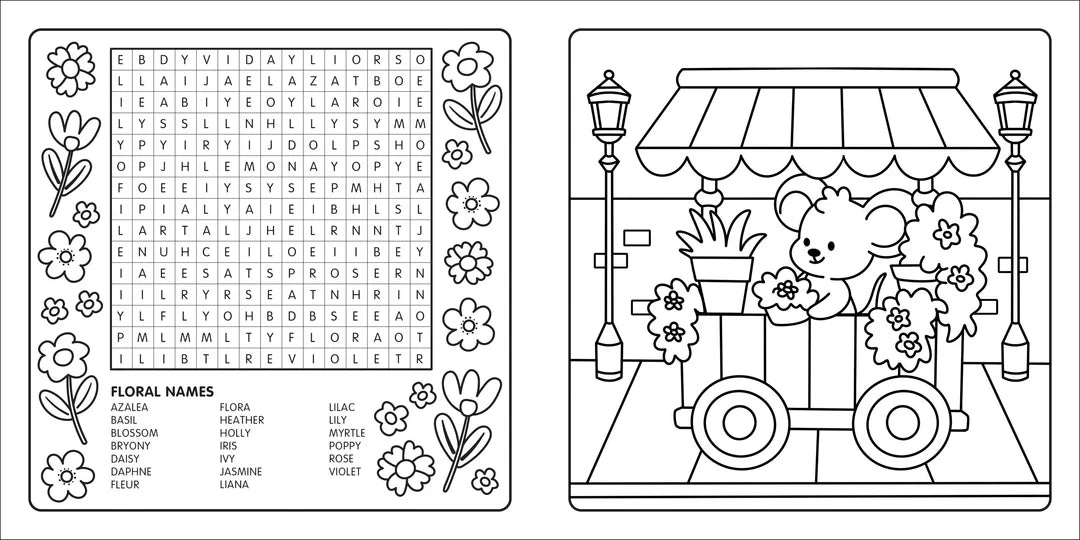 Book | Happy Days - Clever Cuties Cosy Colouring & Word Search Book