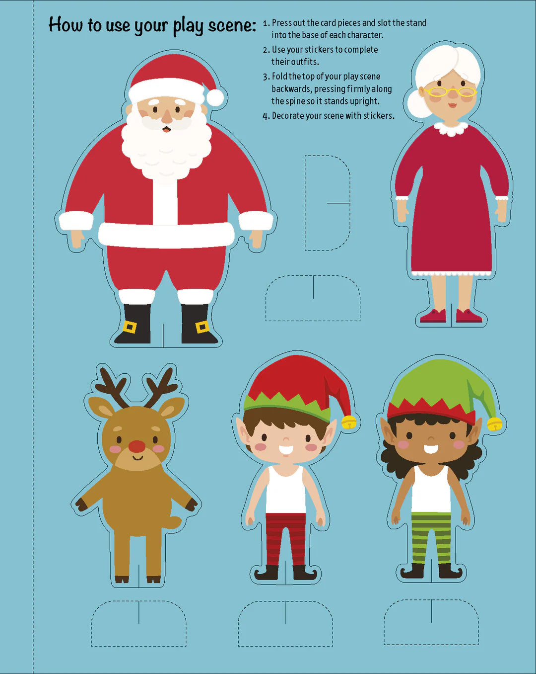 Book | Sticker Dress-Up - Santa & Friends