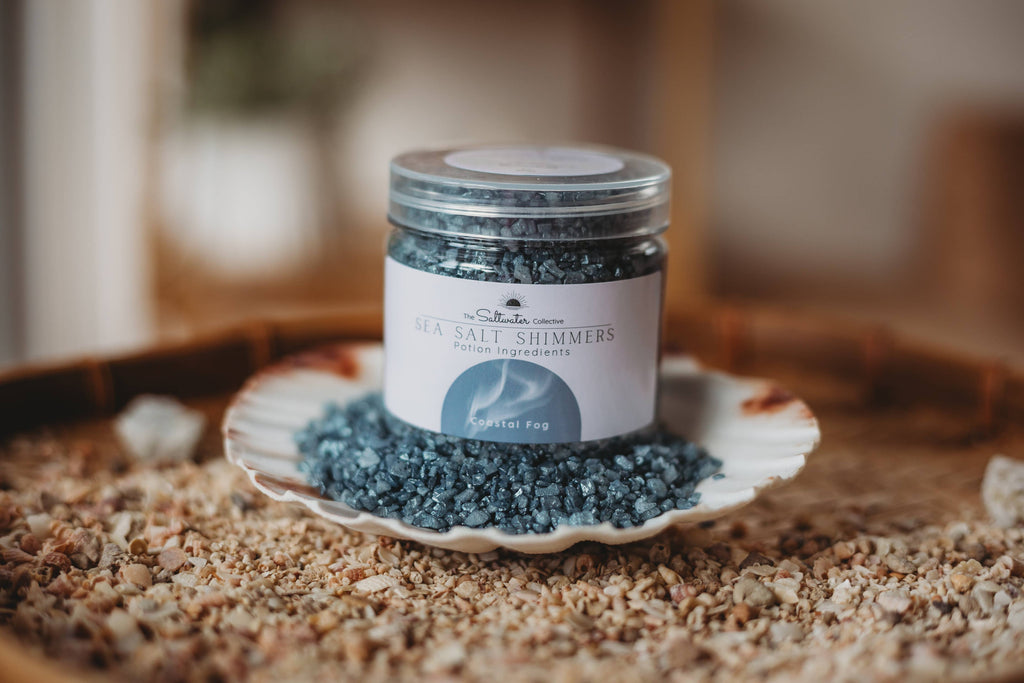 The Saltwater Collective - Coastal Fog - Dusty Blue Sea Salt Shimmers Small