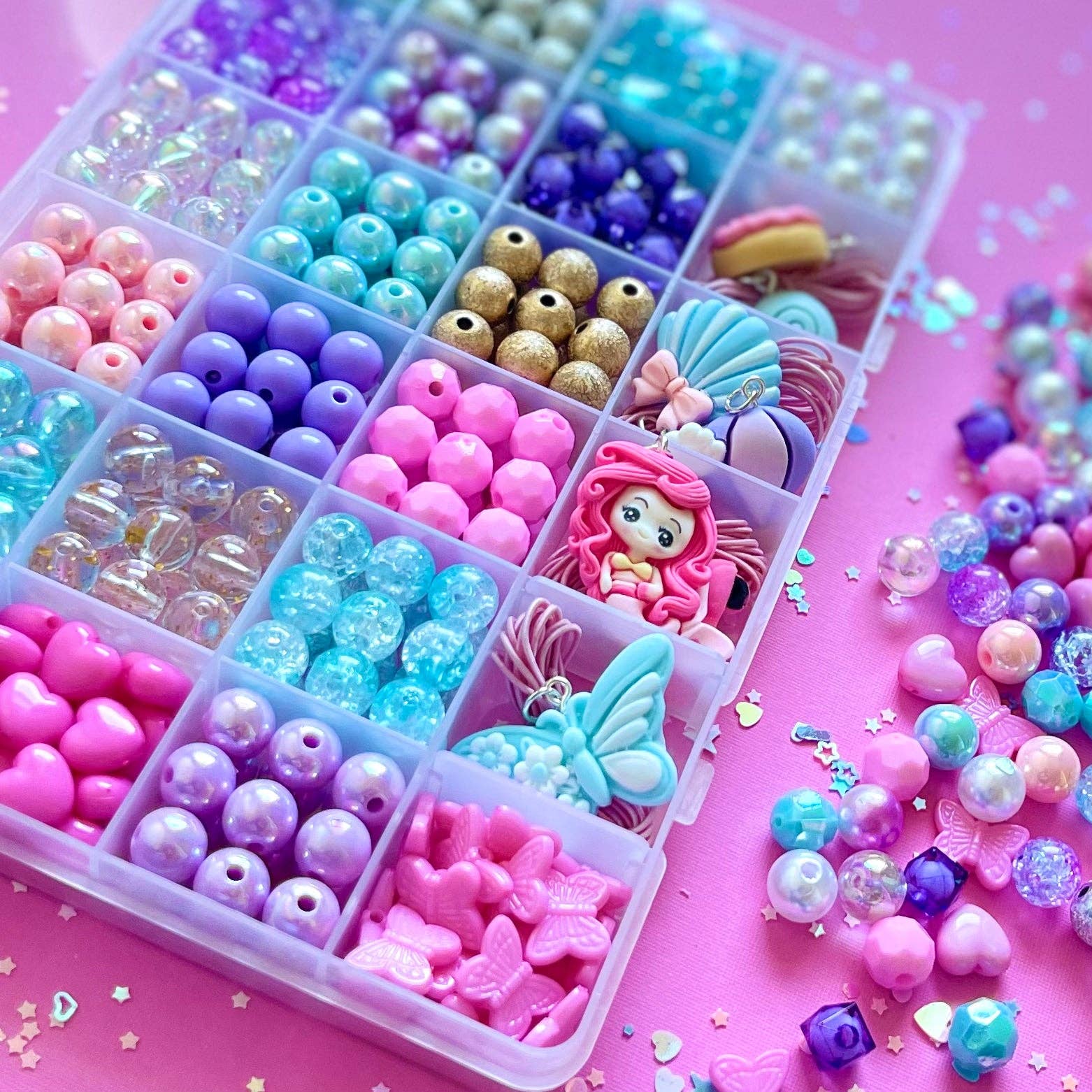 Sweet as Sugar Jewellery Making Kit Large Cotton Candy