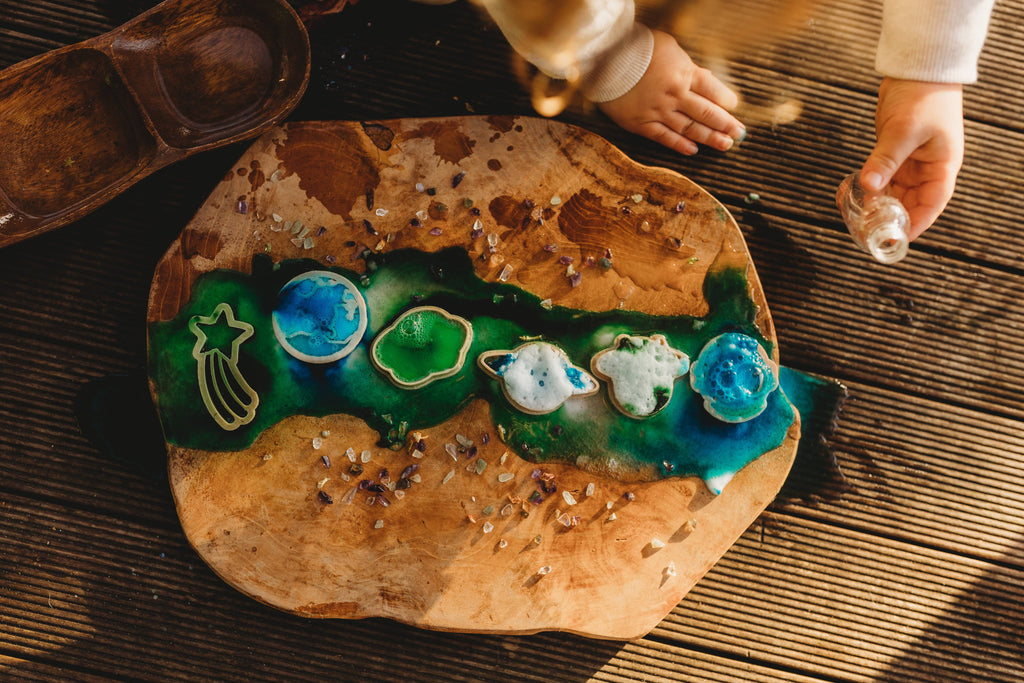 Kinfolk Pantry - Outer Space Cutter Set - Eco Playdough Tool