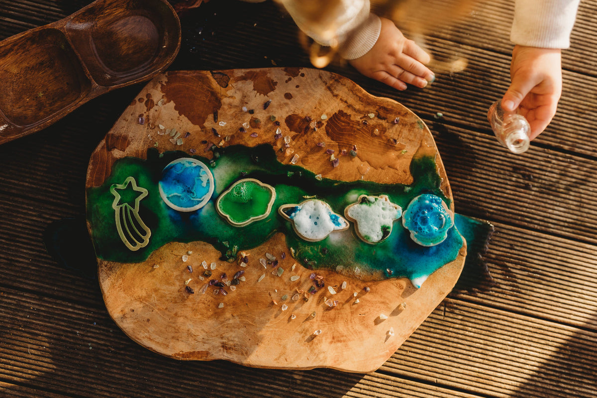 Kinfolk Pantry - Outer Space Cutter Set - Eco Playdough Tool