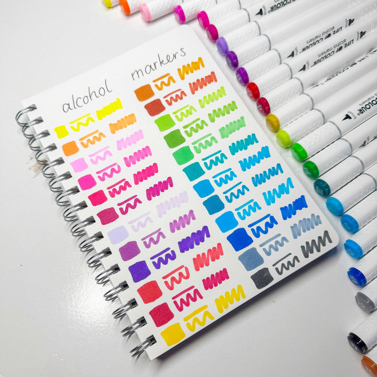 Life of Colour - Art Markers - 24 Alcohol Based, Dual Tip Markers for Colouring