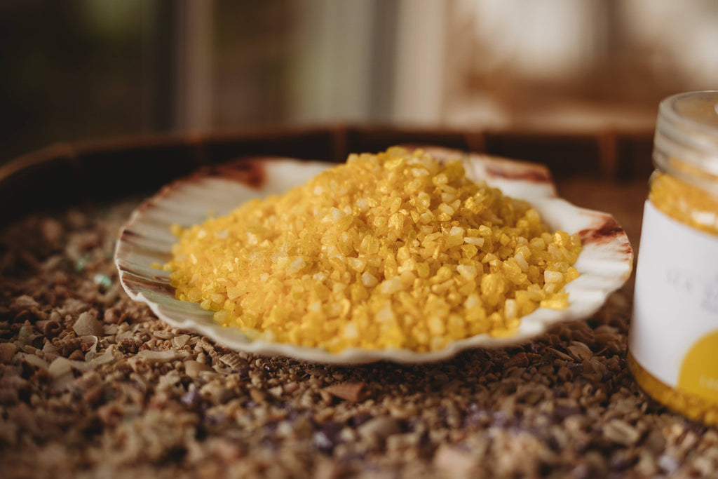 The Saltwater Collective - Lemon Squash - Yellow Sea Salt Shimmers Small
