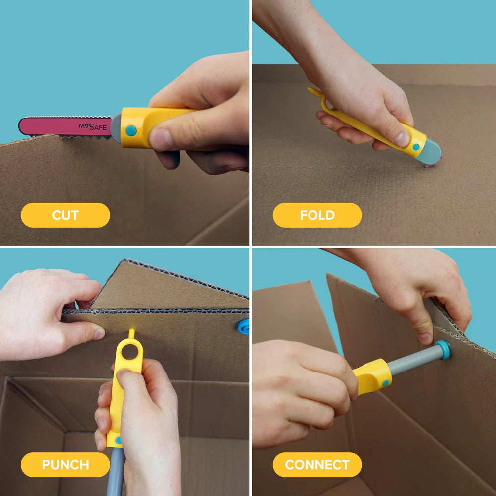 Makedo - Discover Kit - Cardboard Construction For 2-5 Makers