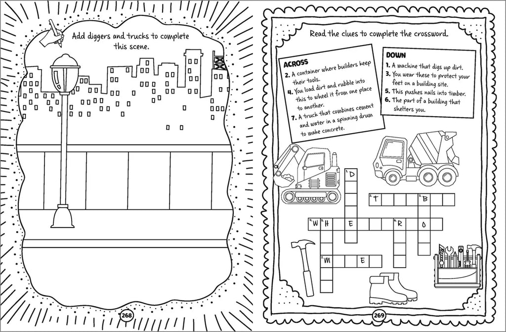 Book | Lots of Things to Do and Colour - Dinosaurs, Things That Go and Fun Adventures