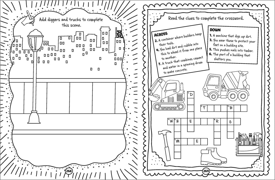 Book | Lots of Things to Do and Colour - Dinosaurs, Things That Go and Fun Adventures