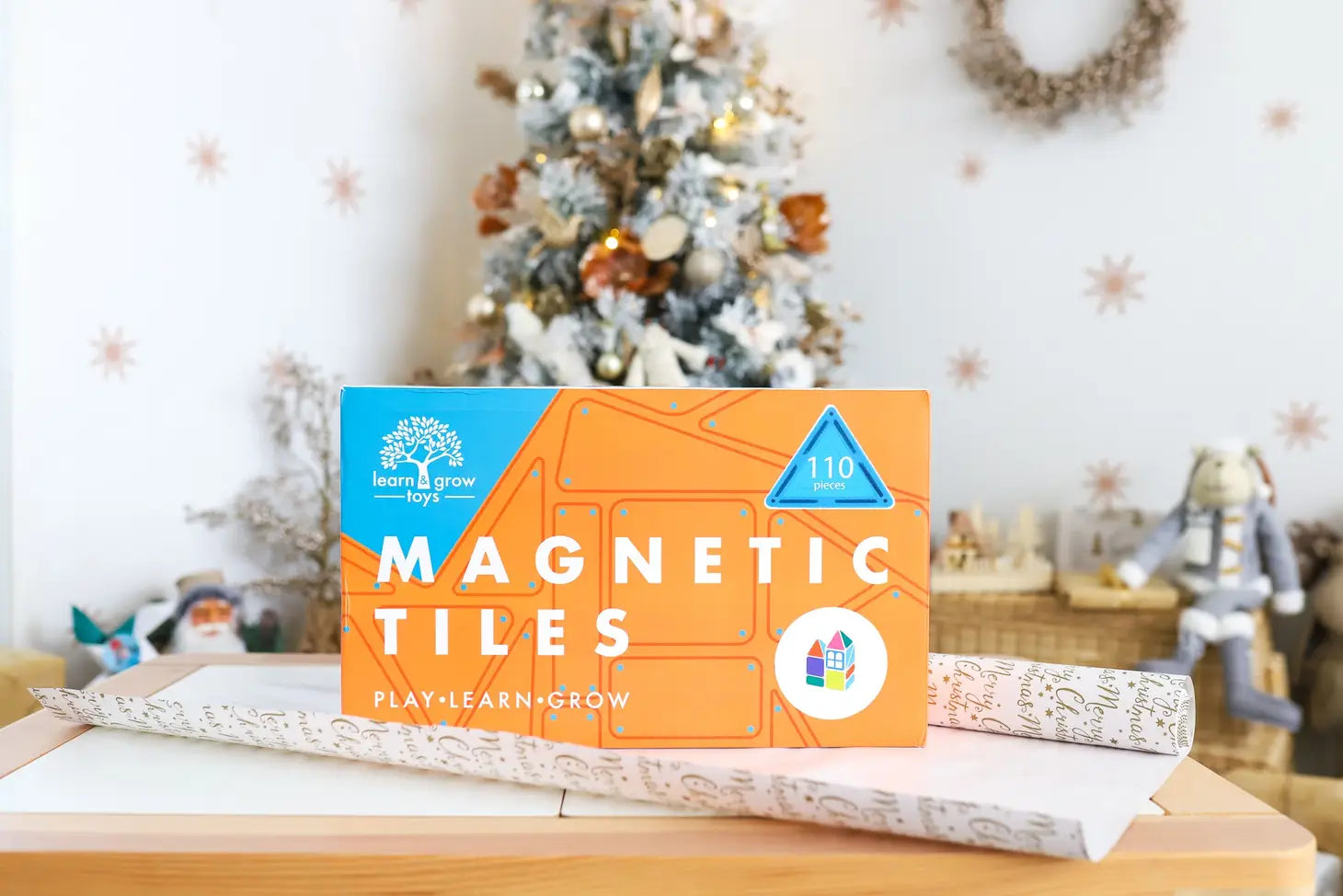 Learn & Grow Magnetic Tiles - Builders Pack - 110 piece set