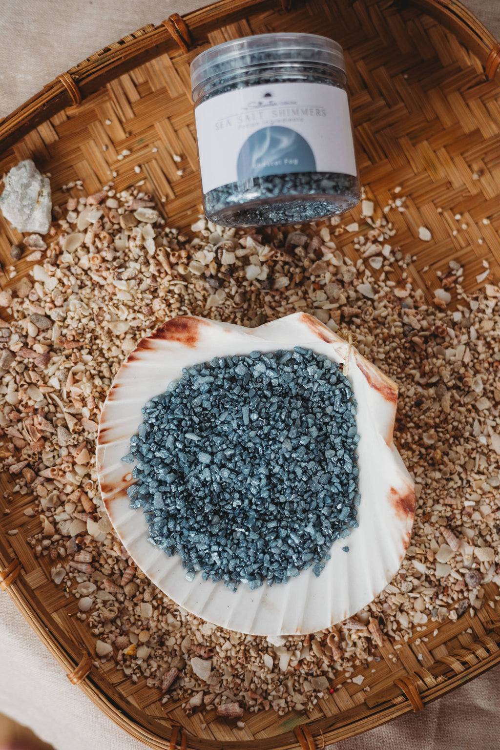 The Saltwater Collective - Coastal Fog - Dusty Blue Sea Salt Shimmers Small