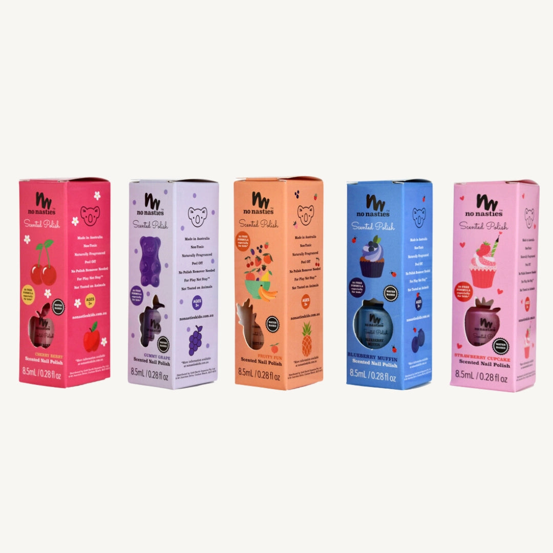 No Nasties Kids - Water Based Scented Scratch Off Kids Nail Polish