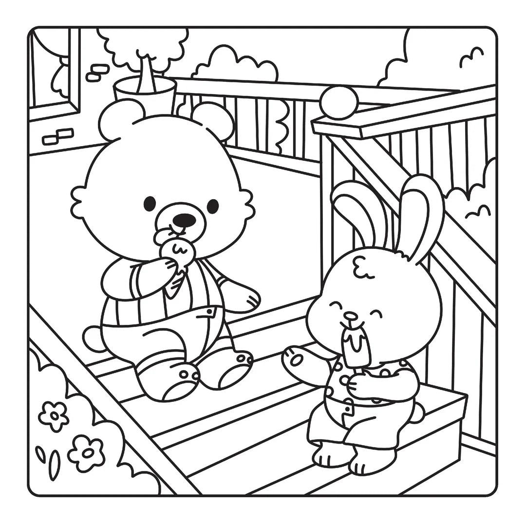 Book | Happy Days - Happy Cuties Cosy Colouring Kit
