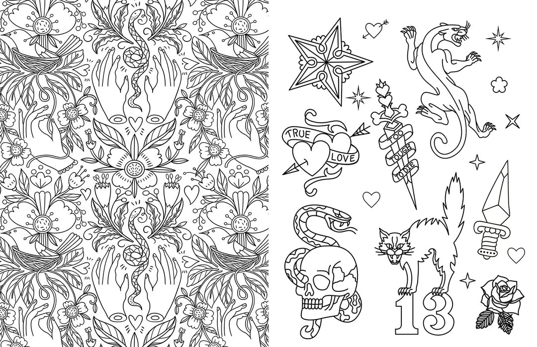 Book | Tattoo Activity Book - Iconic Inks