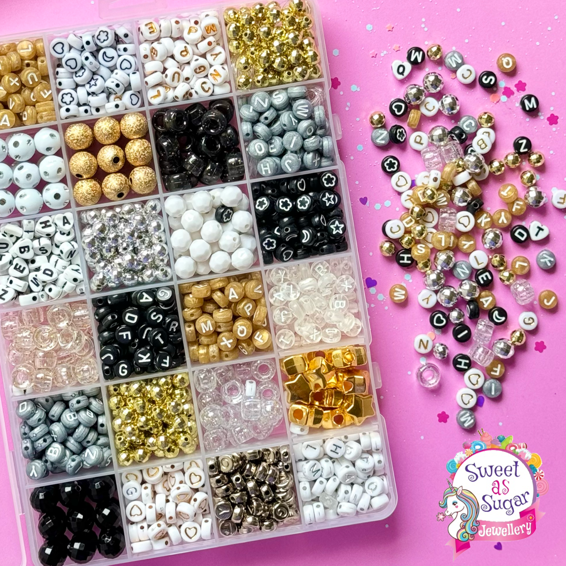 Sweet as Sugar Jewellery Making Kit Large Friendship Bracelets: Gold Rush