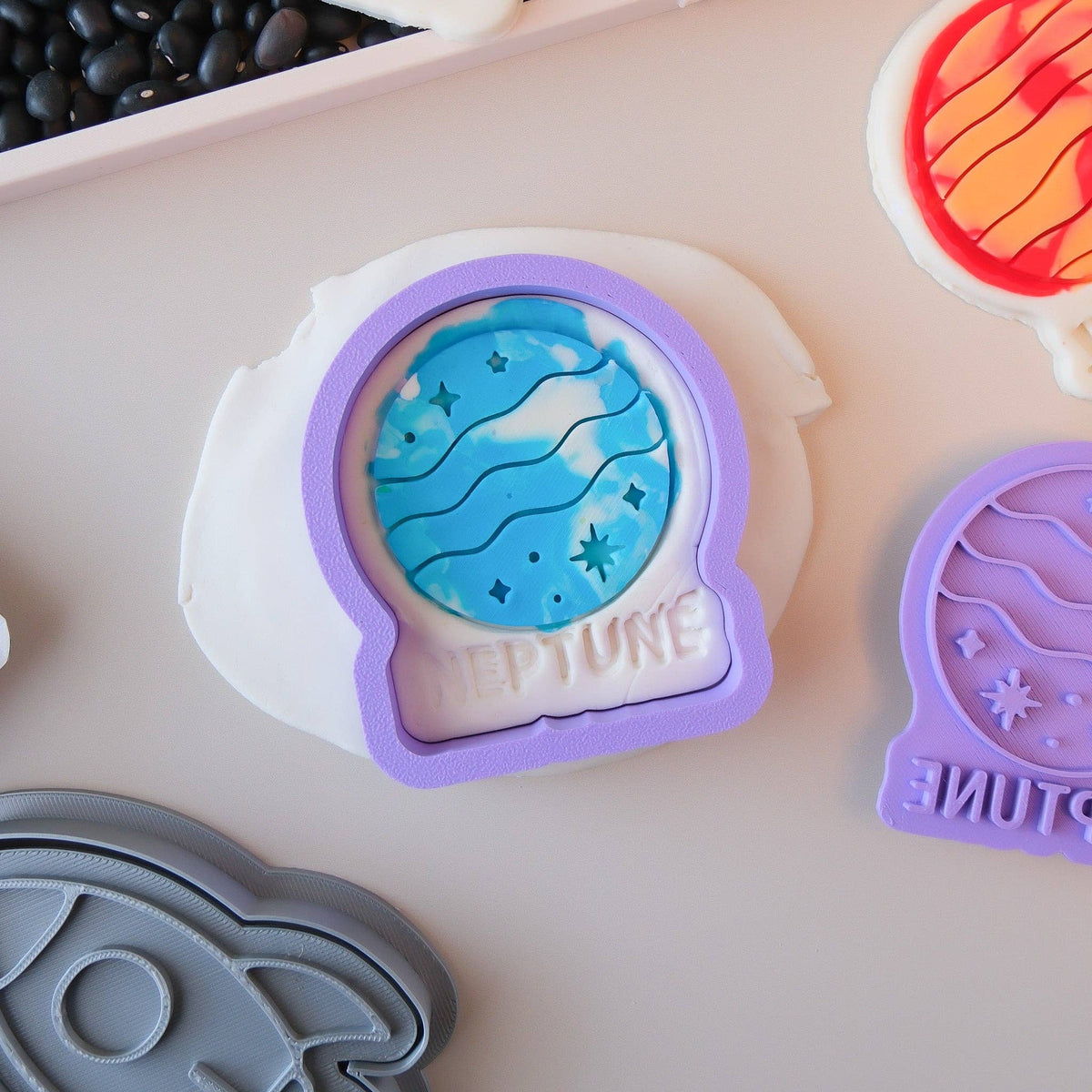 Play Sense - Eco Playdough Stamp | Limited Edition | Neptune