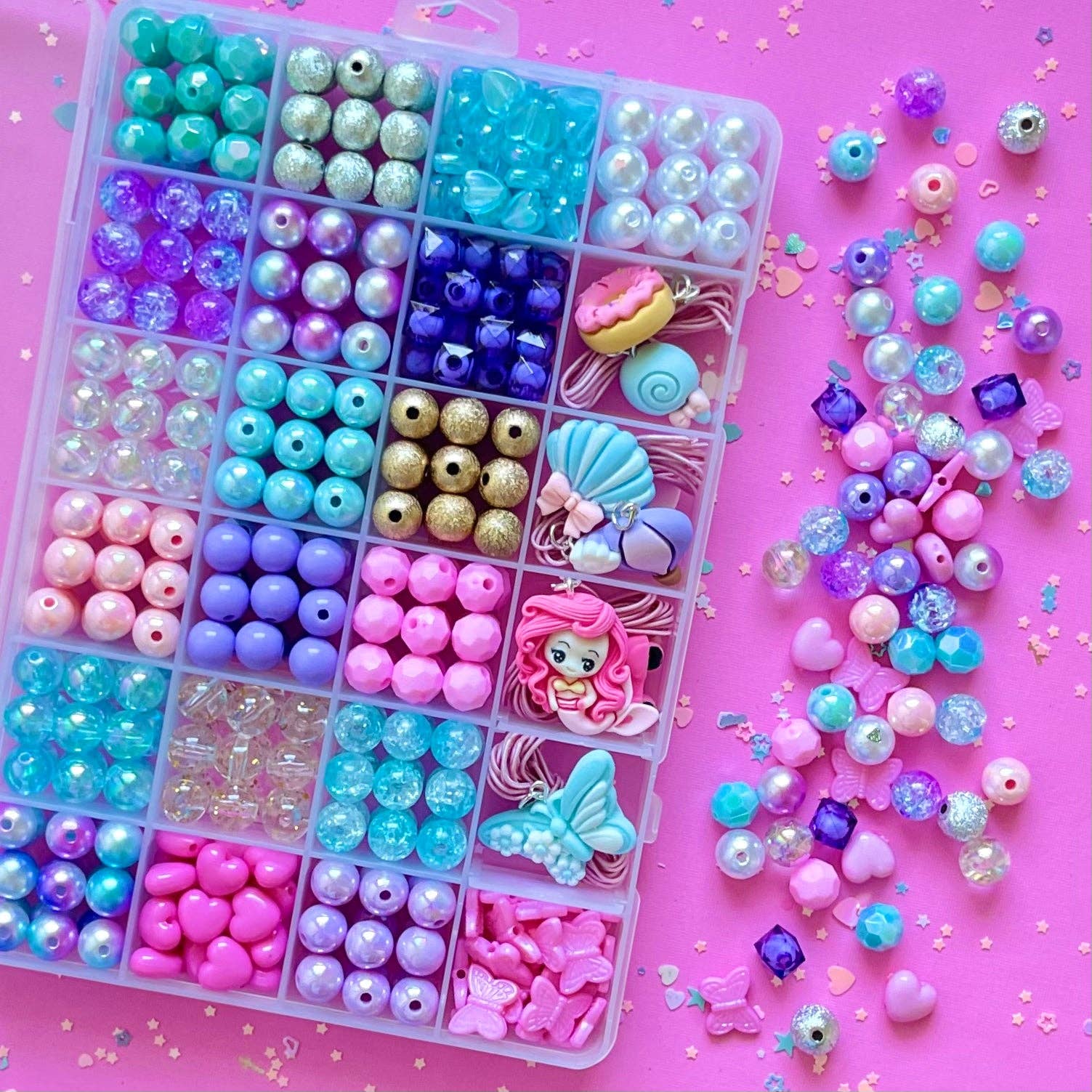 Sweet as Sugar Jewellery Making Kit Large Cotton Candy