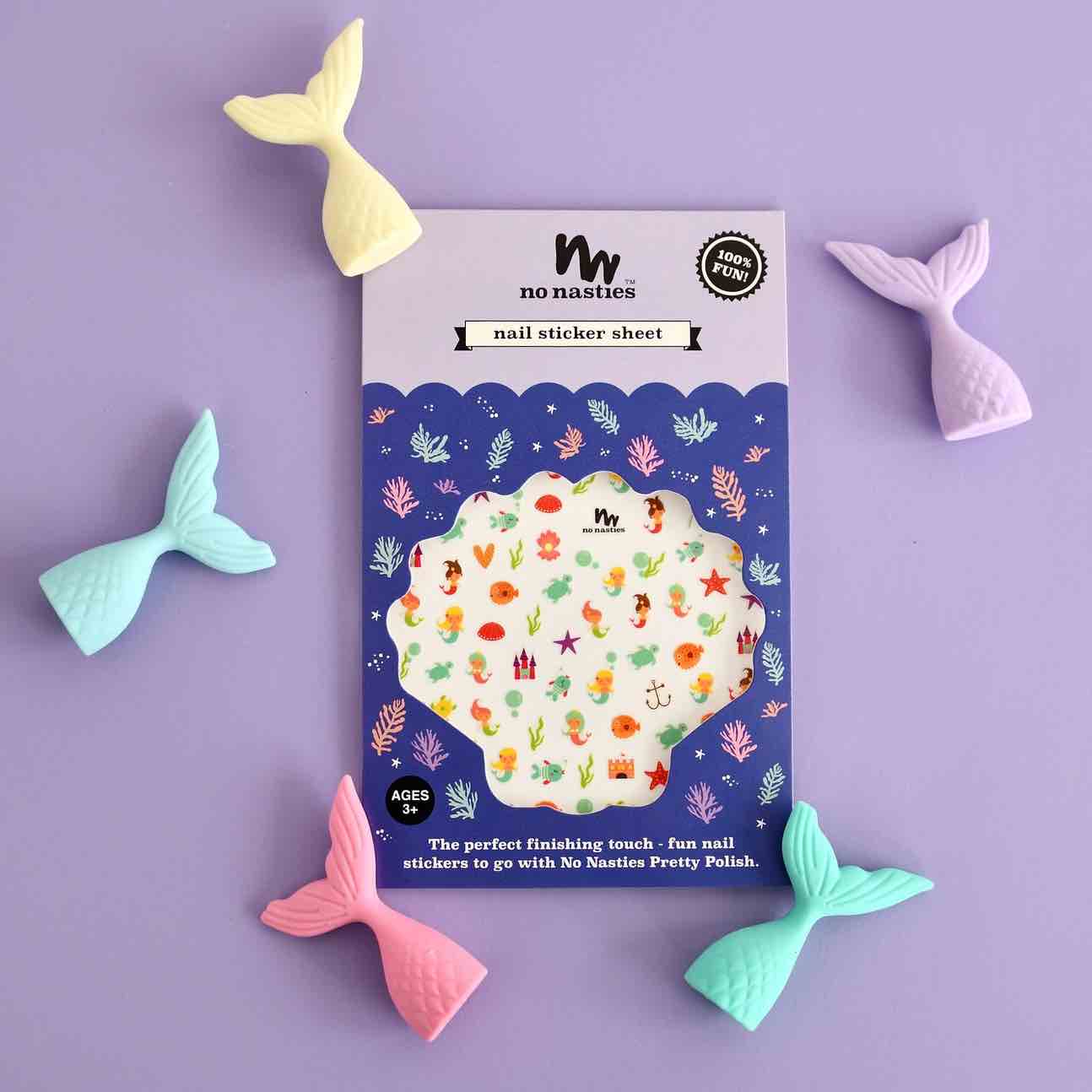 No Nasties Kids - Nail Sticker Sheet