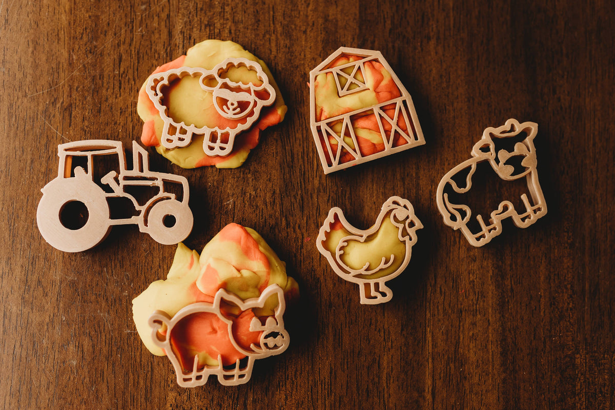 Kinfolk Pantry - Farm Cutter Set - Eco Playdough Tool
