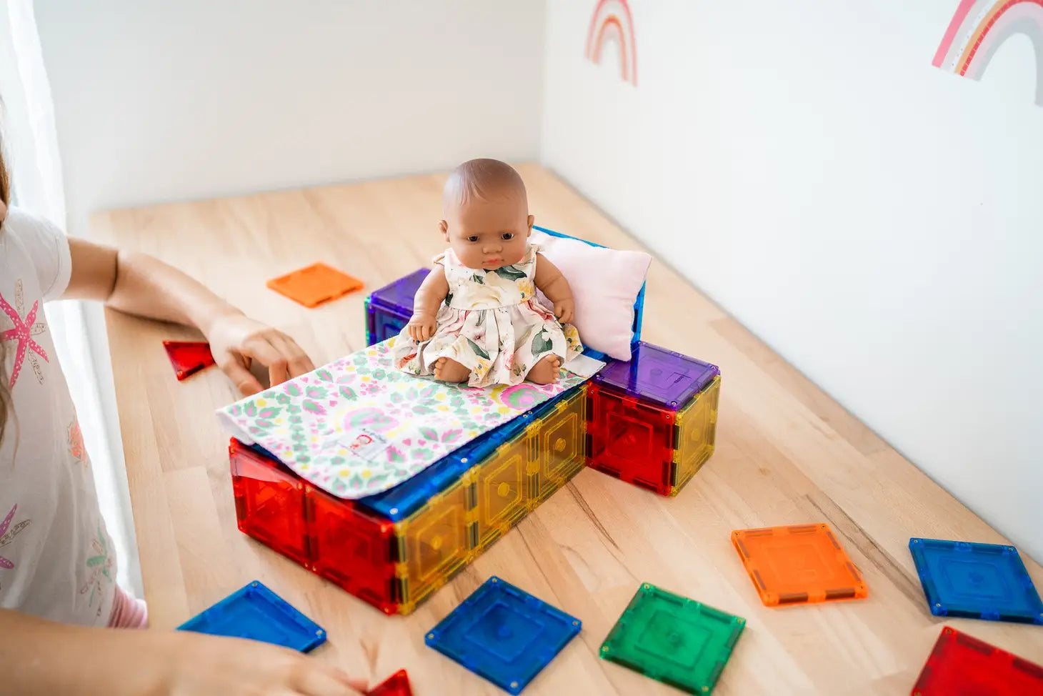 Learn & Grow Magnetic Tiles - Builders Pack - 110 piece set