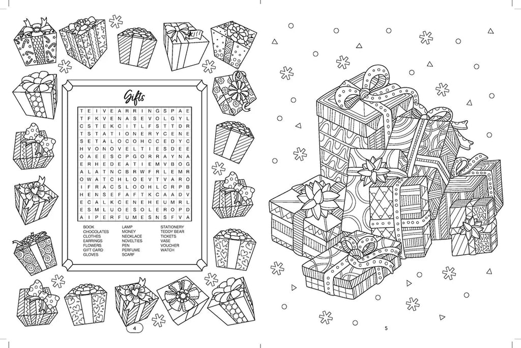 Book | Christmas - Word Search Puzzles and Colouring