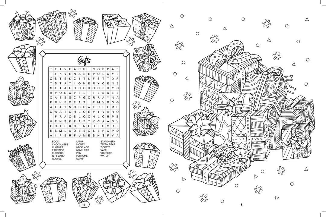 Book | Christmas - Word Search Puzzles and Colouring