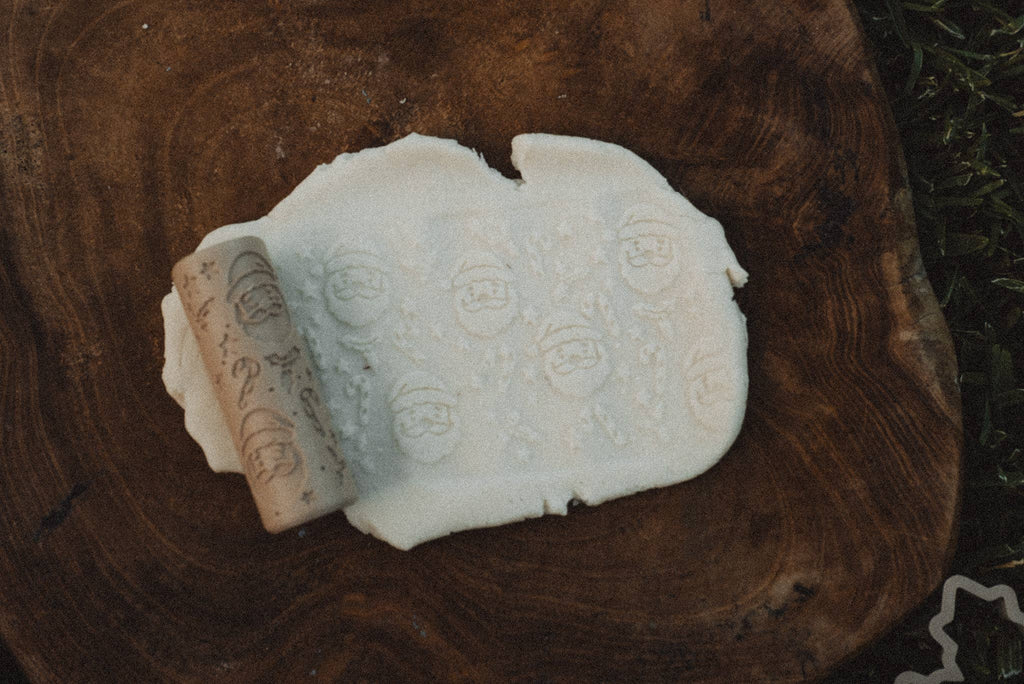 Kinfolk Pantry - Santa Christmas Roller - Pattern Playdough Roller