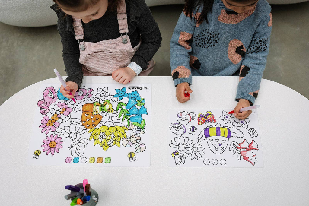 Flower Power Mini Colouring & Doodle Mat