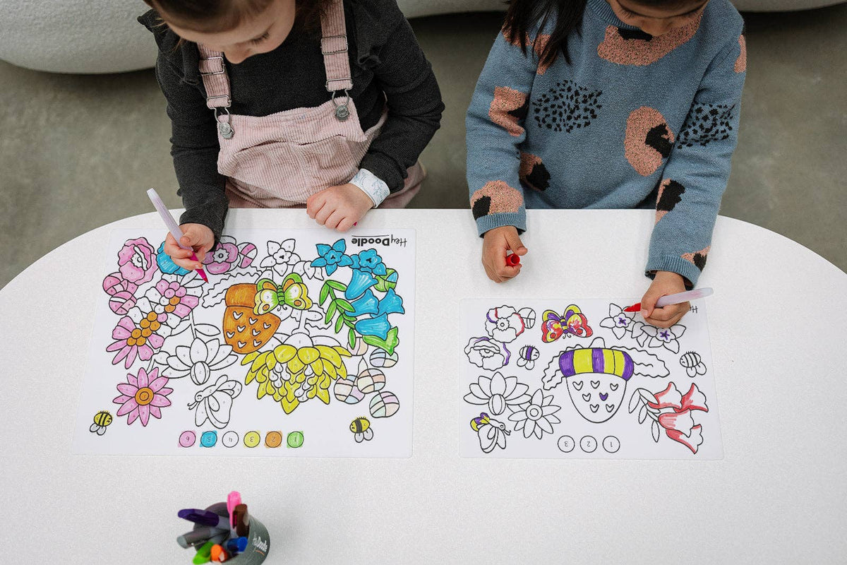 Flower Power Mini Colouring & Doodle Mat