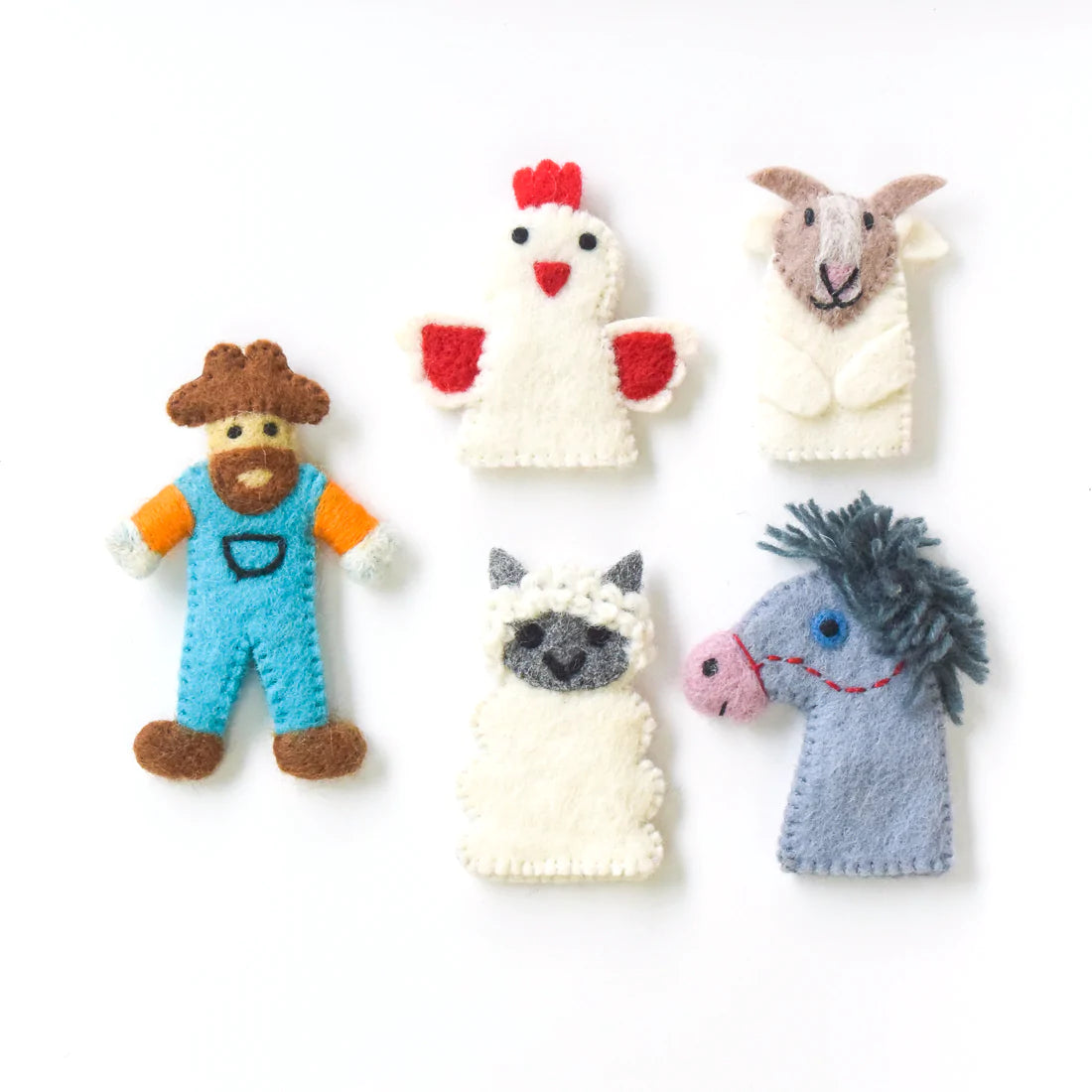 Old MacDonald Farm Animals B, Finger Puppet Set
