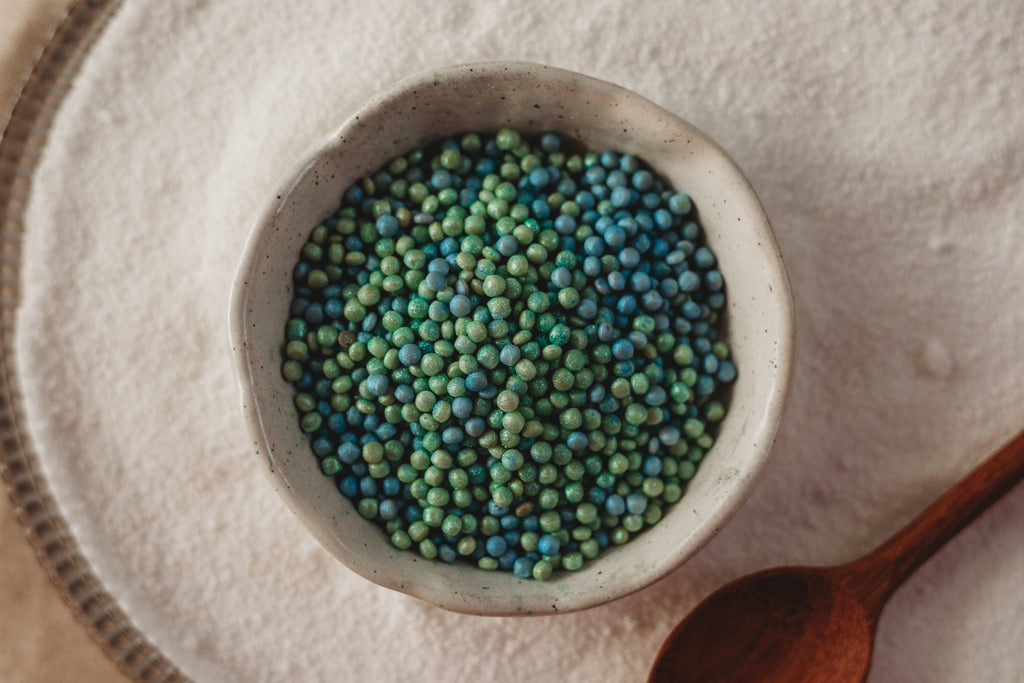The Saltwater Collective - Seahorse Garden - Green & Blue Pearlescent Drops