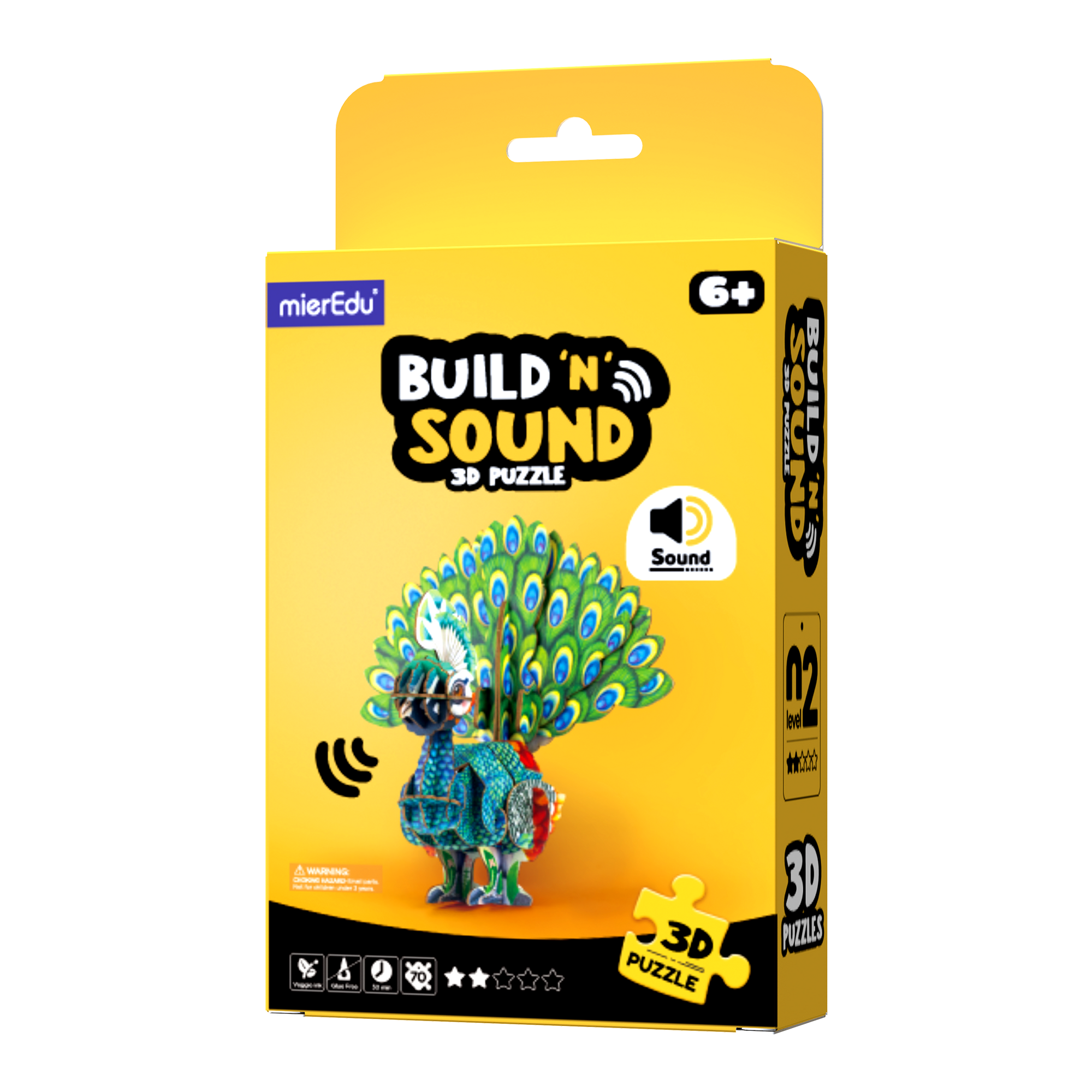 MierEdu - POPUZ BUILD 'N' SOUND 3D PUZZLE - Jungle