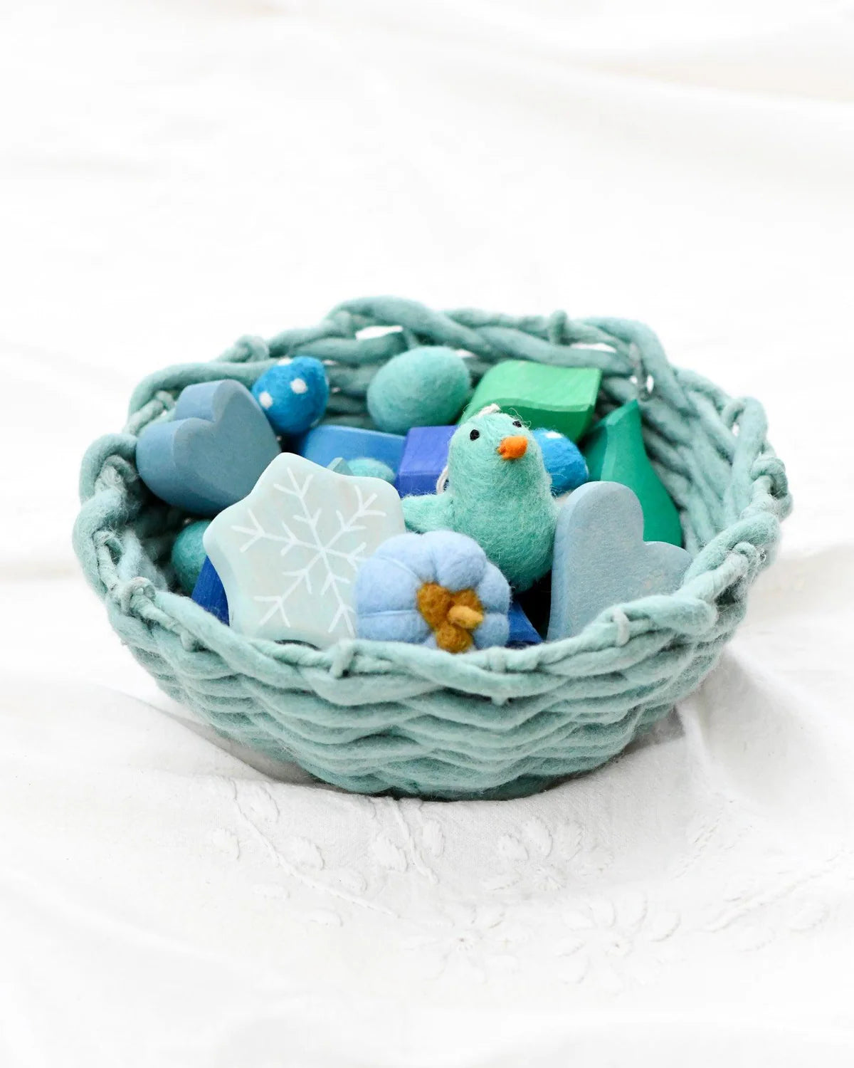 Tara Treasures - Felt Weave Basket  (Basket Only)