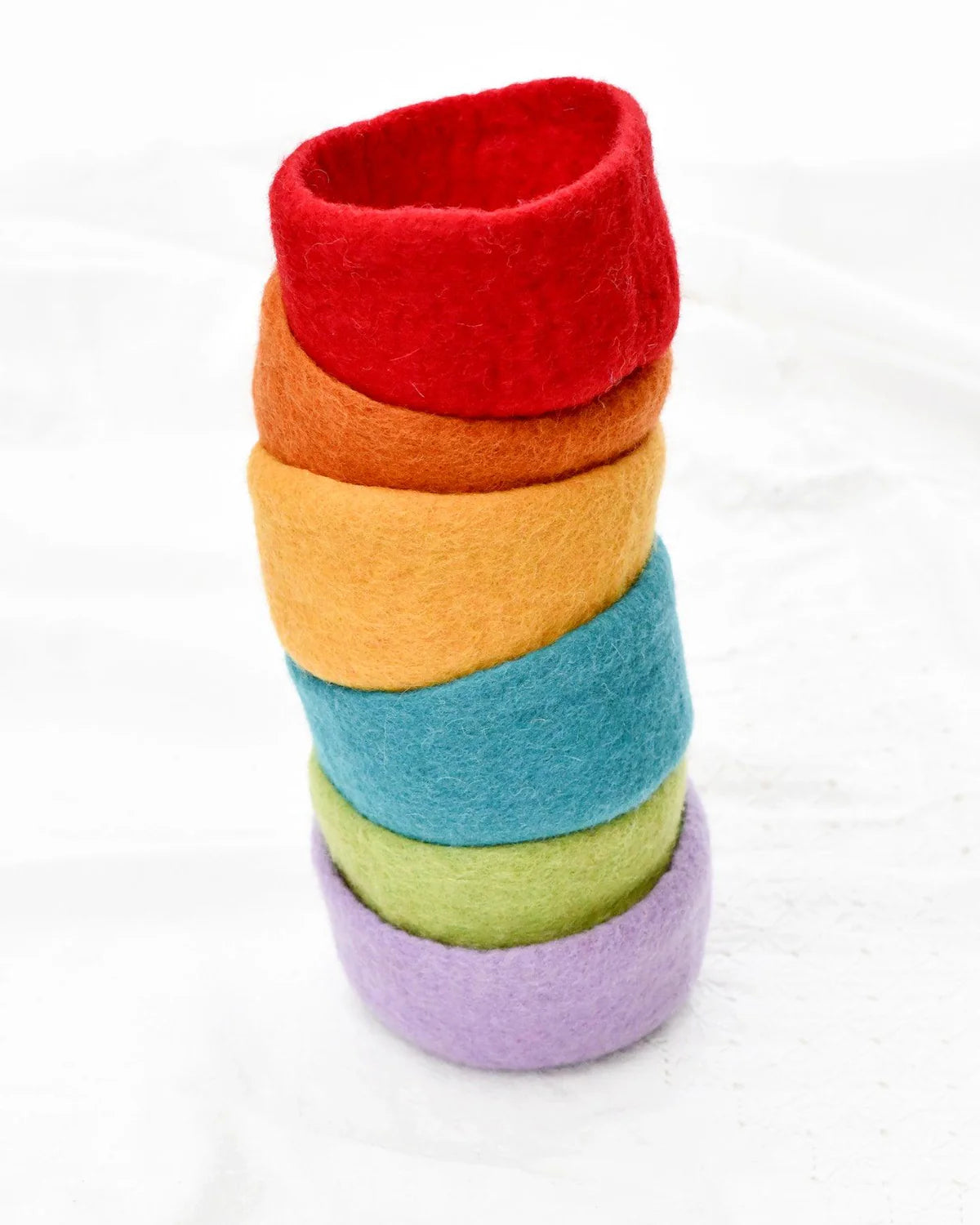 Tara Treasures - Felt Big Colourful Bowls - Set of 6