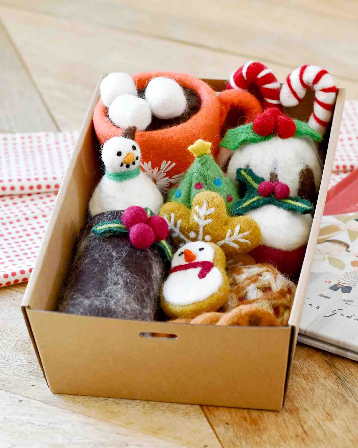 Tara Treasures - Christmas Felt Play Food Grazing Box ( Set B )