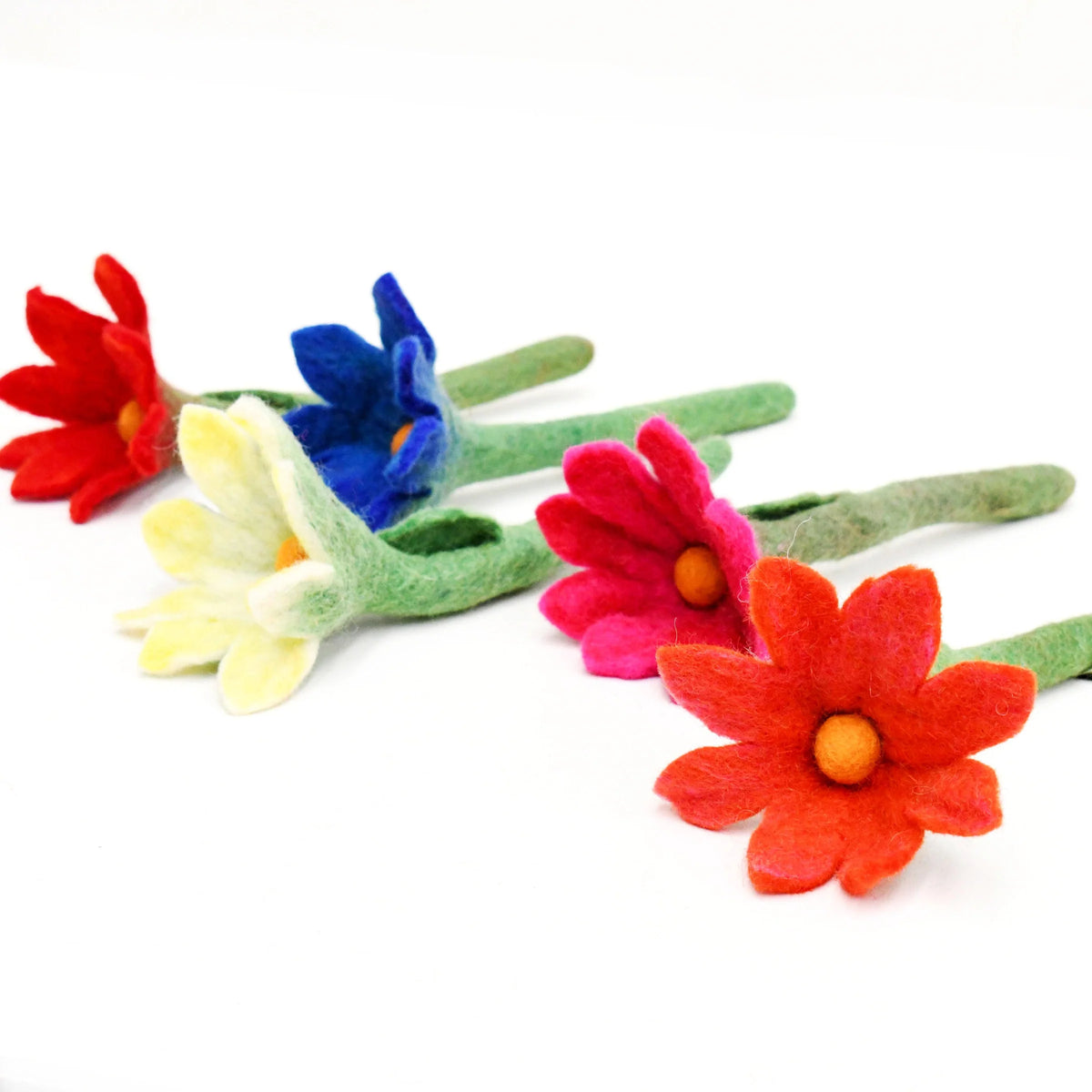 Tara Treasures - Felt Flowers Set of 5 (Set C)