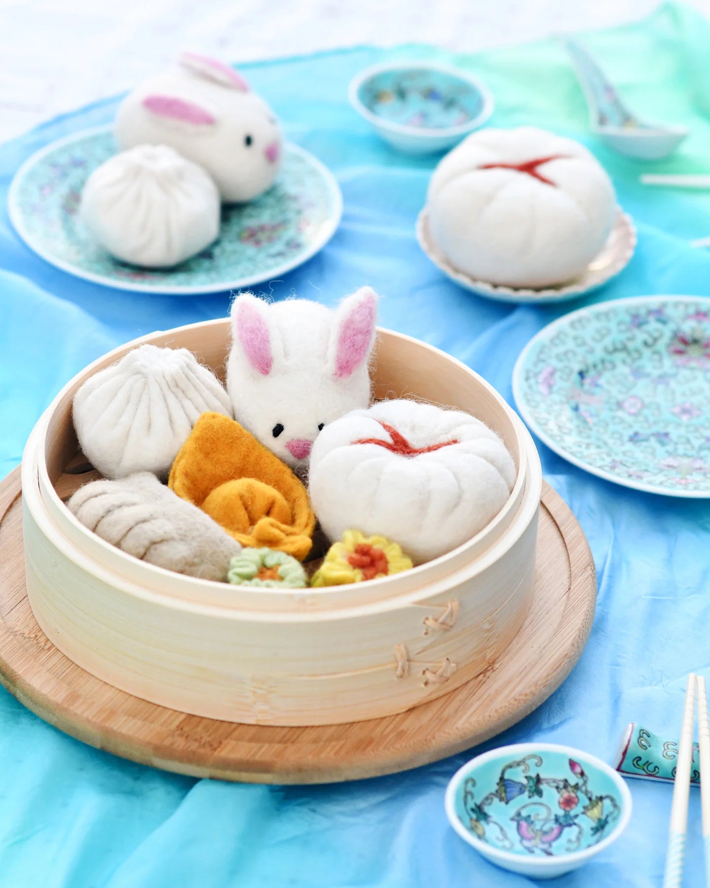 Tara Treasures - Felt Dim Sum Yum Cha Play Food Set
