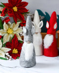 Tara Treasures - Felt Gnome Tree Topper (Grey)