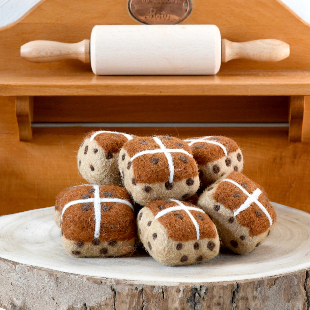 Felt Hot Cross Buns (Set of 3)
