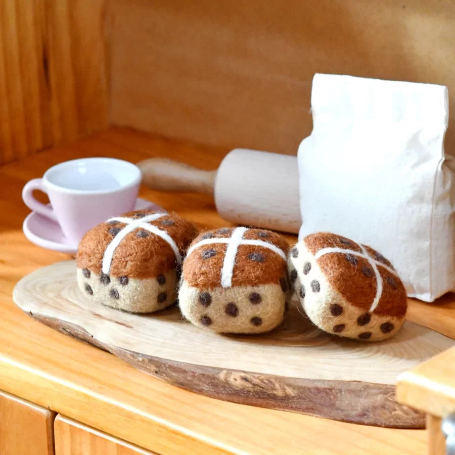 Felt Hot Cross Buns (Set of 3)