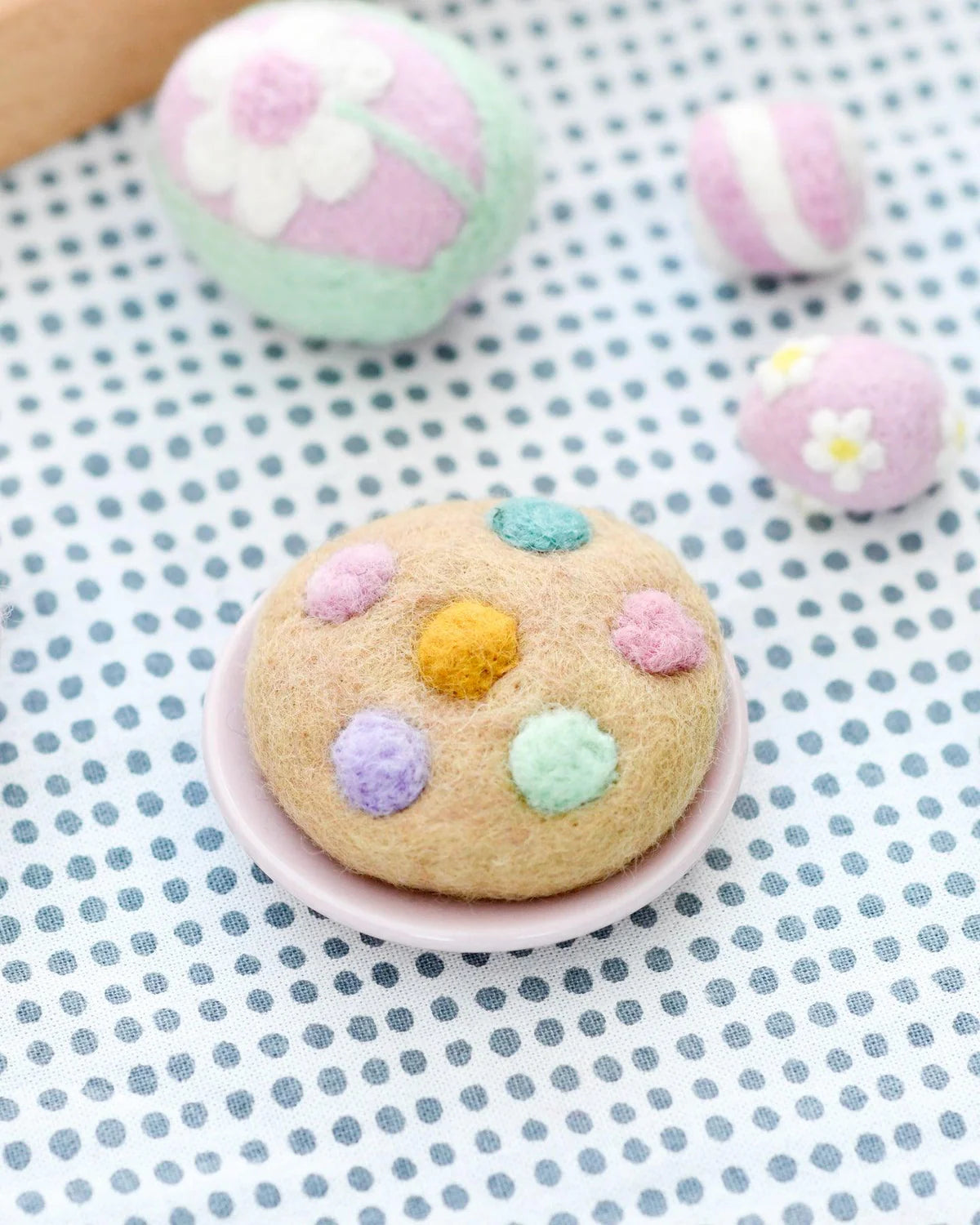 Tara Treasures - Felt Soft M&M Pastel Cookie