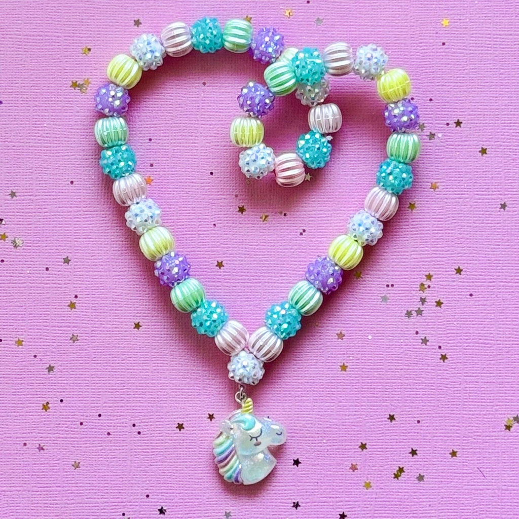 Sweet as Sugar Jewellery Beaded Necklace Unicorn