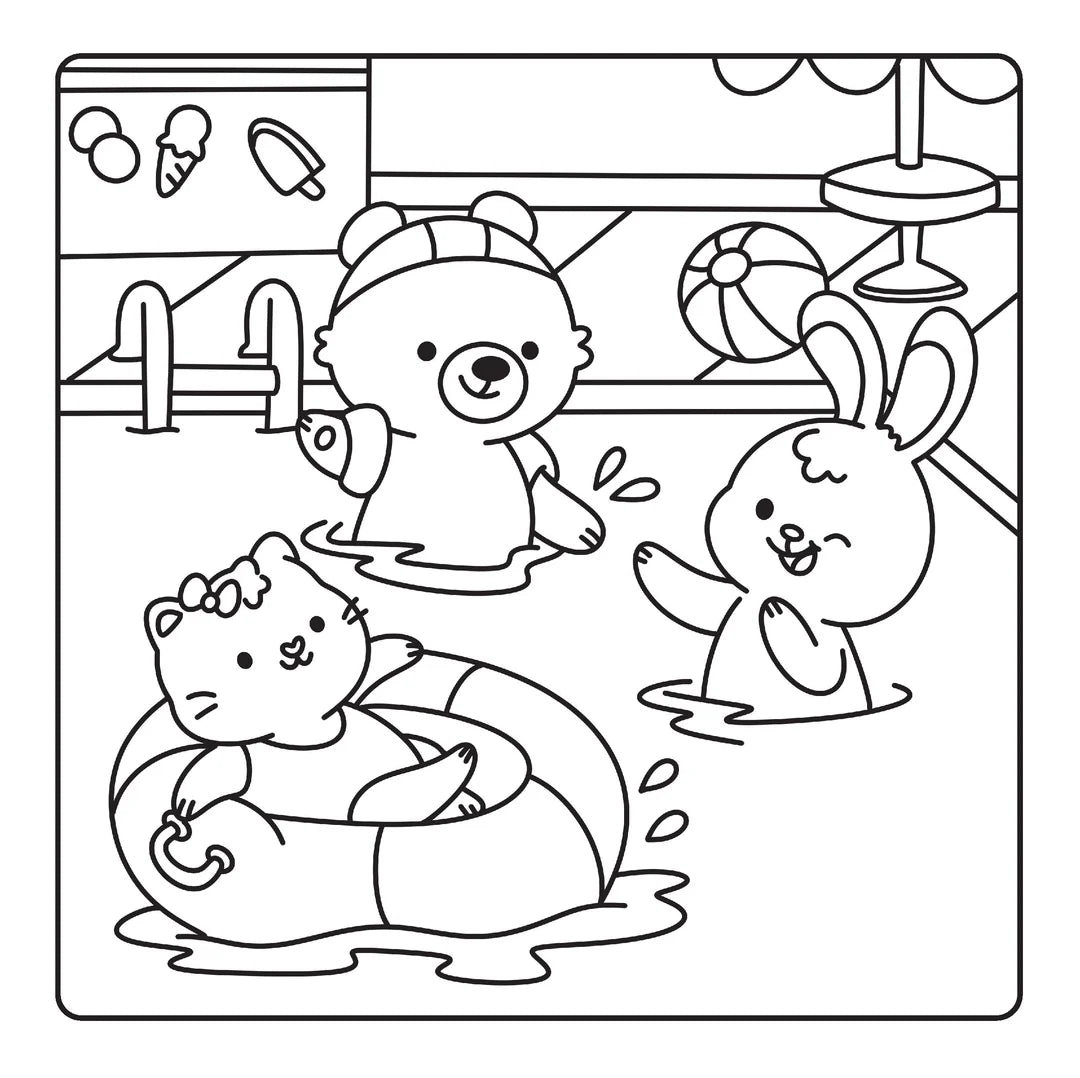 Book | Happy Days - Happy Cuties Cosy Colouring Kit