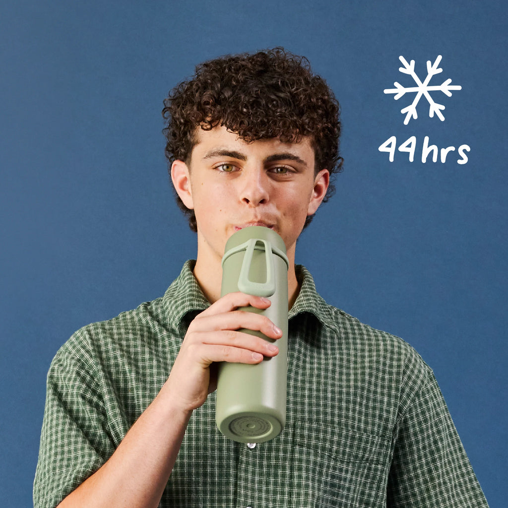 b.box Insulated Flip Top Bottle - 690ml - Blush Crush