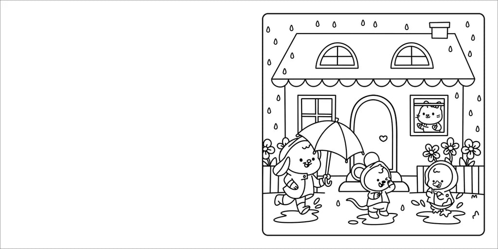 Book | Happy Days - Deluxe Cosy Colouring Folder - Cool Cuties