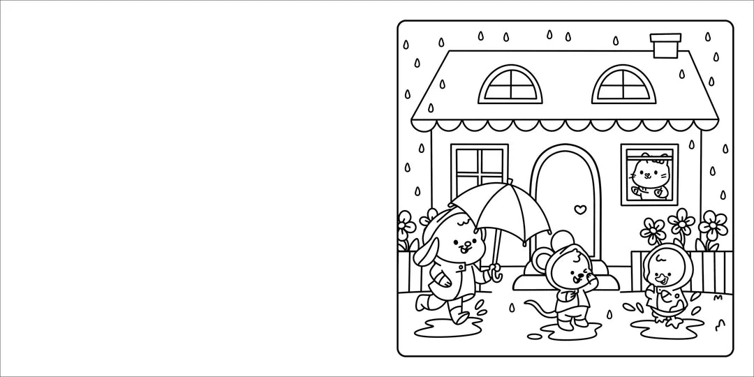 Book | Happy Days - Deluxe Cosy Colouring Folder - Cool Cuties